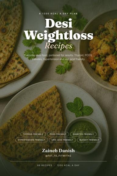 Cover of the Desi Weightloss Recipes e-book by Zaineb Danish