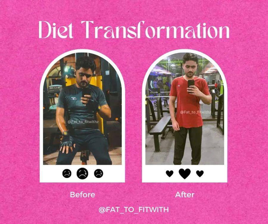 Client before and after transformation